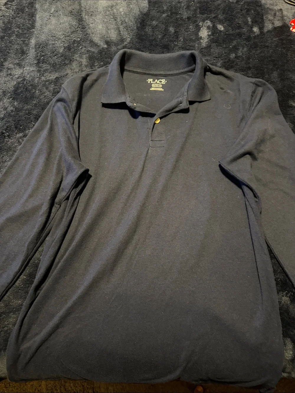 The Children's Place Long Sleeve Polo Shirt - Navy blue